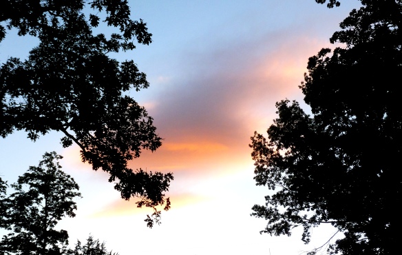 Rainbow cloud at dusk June 1 13